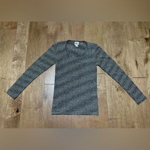 Women’s Vintage Doll Rags Striped Long Sleeve Top Size Small #6220